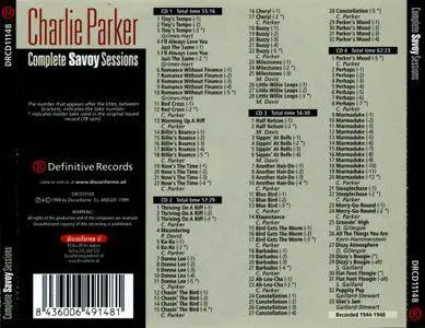 Charlie Parker - Complete Savoy Sessions (1999) {4CD Box Set}