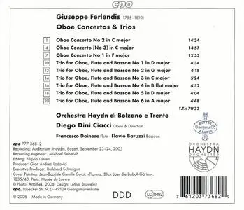 Diego Dini Ciacci - Giuseppe Ferlendis: Oboe Concertos & Trios (2008)