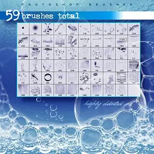 59 Water Brushes for Photoshop