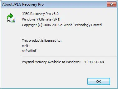 JPEG Recovery Pro 6.0