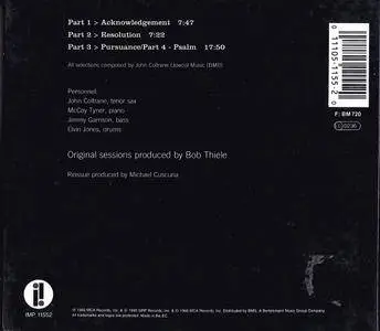 John Coltrane - A Love Supreme (1965) Remastered Reissue 1995