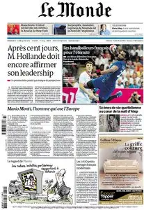 Le Monde & Suppléments du Dimanche 12 et Lundi 13 Aout 2012
