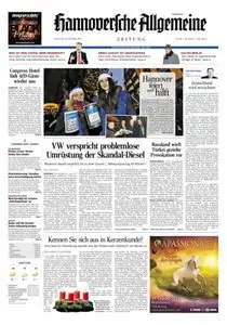 Hannoversche Allgemeine Zeitung - 26.11.2015