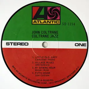 John Coltrane - Coltrane Jazz (Atlantic Records SD 1354) Vinyl rip in 24 Bit/ 96 Khz + CD 