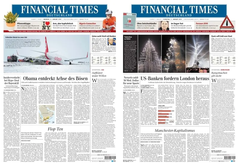 FinancialTimesDeutschland vom 04./05.01.2010