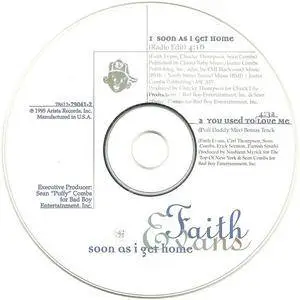 Faith Evans - Soon As I Get Home (US CD single) (1995) {Bad Boy/Arista} **[RE-UP]**