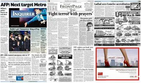 Philippine Daily Inquirer – July 09, 2009