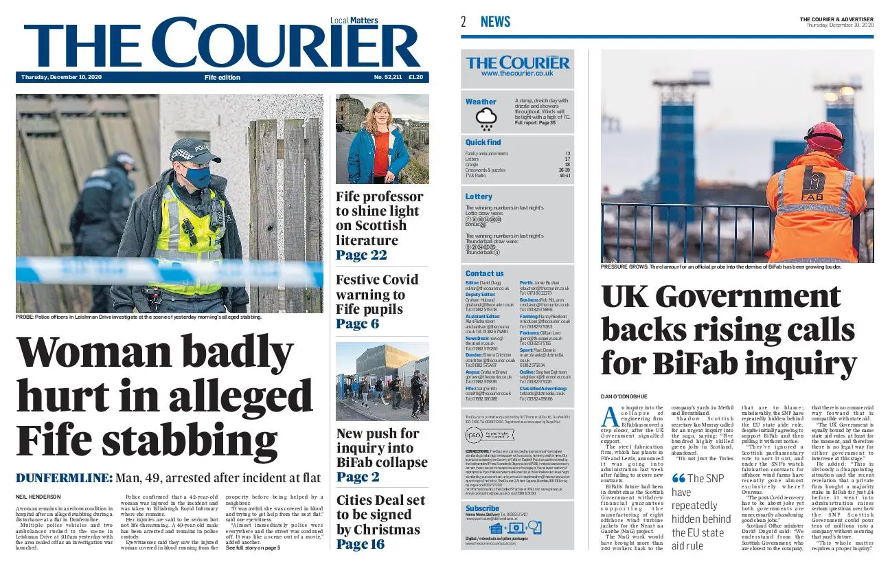 The Courier Fife December 10, 2020 / AvaxHome