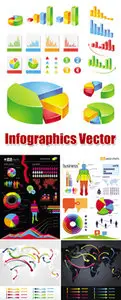 Infographics & Infocharts Vector