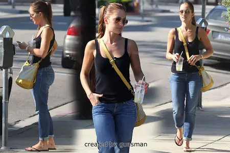 Minka Kelly - Out and about in Los Angeles August 22, 2012