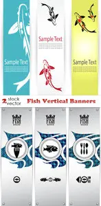Vectors - Fish Vertical Banners