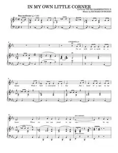 In My Own Little Corner - Cinderella Musical, Oscar Hammerstein II, Rodgers & Hammerstein (Piano-Vocal-Guitar)