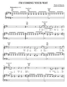 I'm Coming Your Way - Jared Anderson, Phillips, Craig & Dean (Piano-Vocal-Guitar)