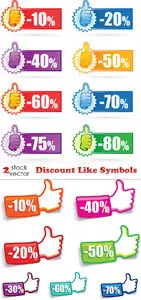 Vectors - Discount Like Symbols