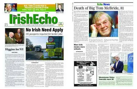 The Irish Echo – April 18, 2018