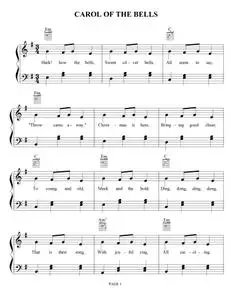 Christmas Sheet Music - Carol Of The Bells