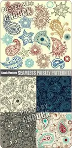 Seamless paisley pattern 17 - Stock Vector