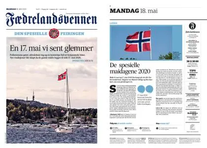 Fædrelandsvennen – 18. mai 2020
