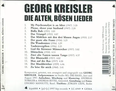 Georg Kreisler - Die alten, bösen Lieder (1997)
