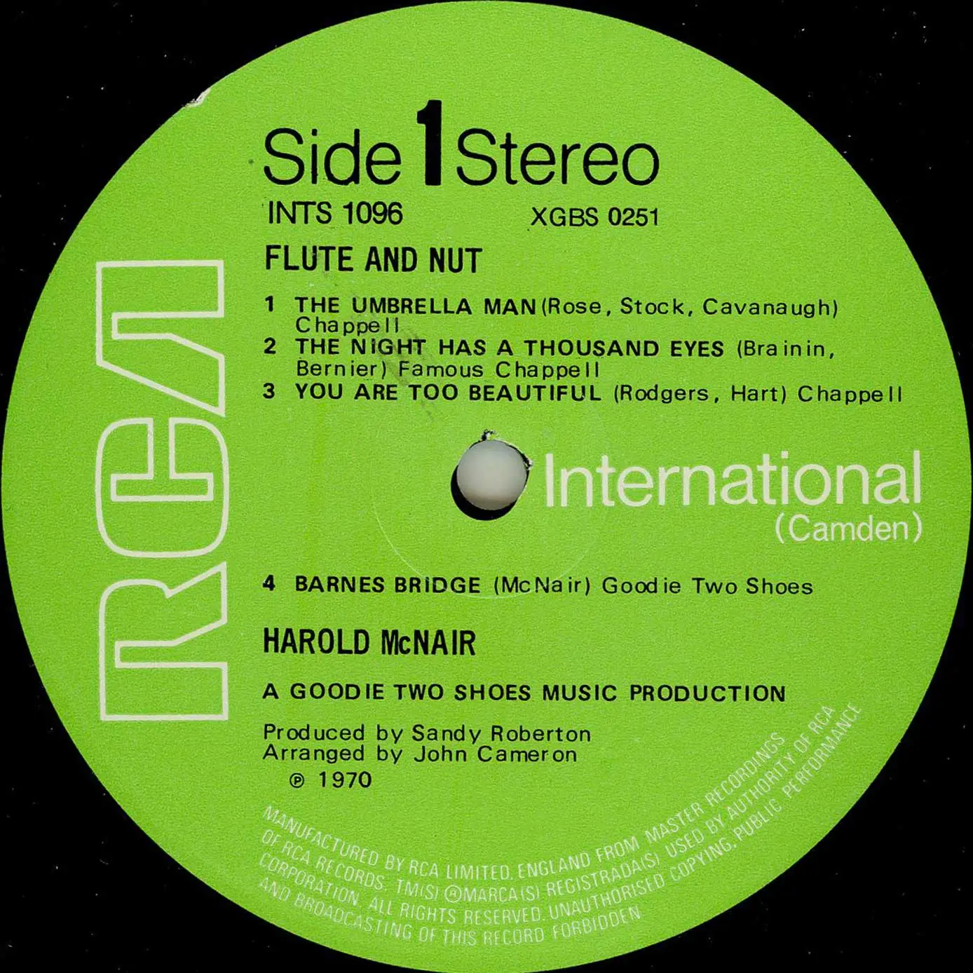 Harold McNair - Flute & Nut (RCA 1970) 24-bit/96kHz Vinyl Rip