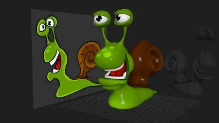 Learn To Model A Cartoon Snail In Maya Lt