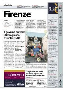 la Repubblica Firenze - 26 Gennaio 2018