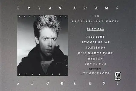 Bryan Adams - Reckless (1984) (30th Anniversary • Super Deluxe Edition, Japan SHM-CD, 2014] 2CD+DVD+Blu-ray