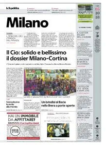 la Repubblica Milano - 5 Ottobre 2018