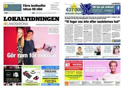 Lokaltidningen Landskrona – 28 oktober 2017