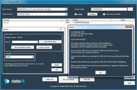 DATAKIT CrossManager 2016.1 with plugins