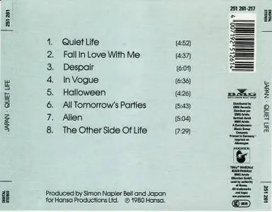 Japan - Quiet Life (1980)