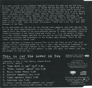 Babyface - This Is For The Lover In You (UK CD5) (1996) {Epic} **[RE-UP]**