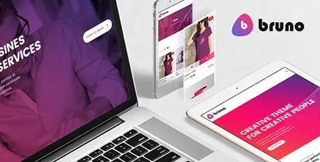 ThemeForest - Bruno v1.0.4 - Creative Multi Purpose WordPress Theme - 19972803