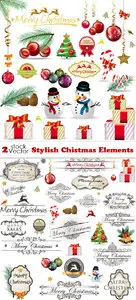 Vectors - Stylish Chistmas Elements