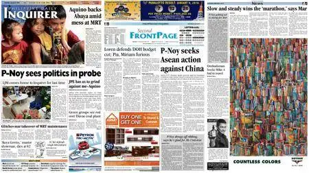 Philippine Daily Inquirer – January 09, 2016