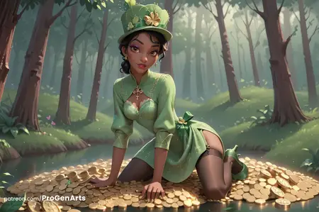Tiana St. Patricks Day (AI Generated)