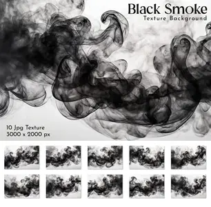 EE - Black Smoke Texture Background 2RWJQ6D