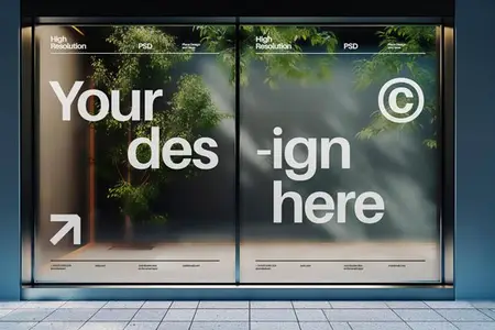 Shopfront Ad PSD Mockup Template