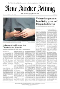 Neue Zürcher Zeitung International - 19 Juni 2026