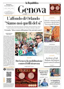 la Repubblica Genova - 22 Settembre 2024