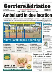 Corriere Adriatico Ascoli - 10 Ottobre 2025