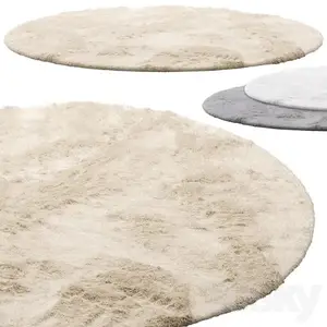 3DSKY - Benuta Dave Round Fur Rug