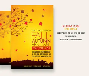 Fall Autumn Festival Flyer