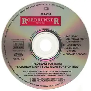 Flotsam and Jetsam - Saturday Night's All Right For Fighting (1988)