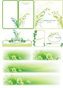 Green Set Vector