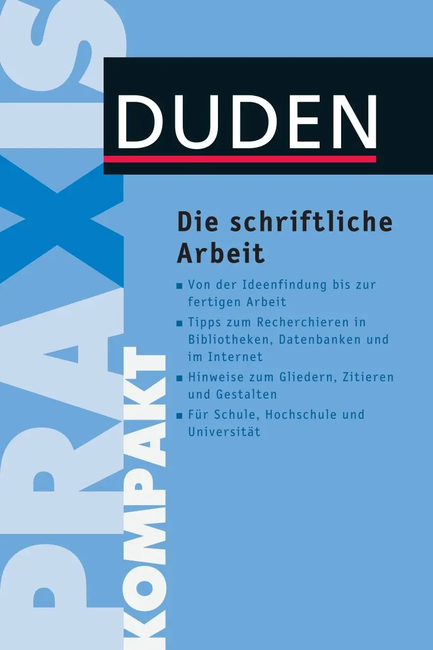 Jürg Niederhauser, "Die schriftliche Arbeit"