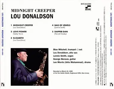 Lou Donaldson - Midnight Creeper (1968) {Blue Note Japan SHM-CD TYCJ-81081 rel 2014} (24-192 remaster)