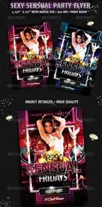 GraphicRiver Sensual Music Dance DJ Night Party Flyer
