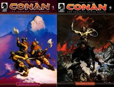 Robert E. Howard's Conan: The Frazetta Cover Series #1-8 (2007-2011) Complete