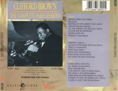 Clifford Brown - The Complete Paris Sessions (1953) {3CD Set, Vogue 668 001 rel 1991}